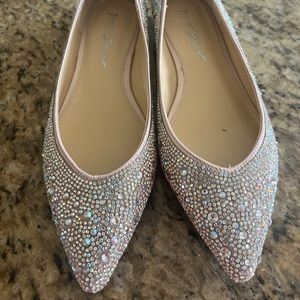 Betsey Johnson Jude Flats, Women's Size 9M, Nude